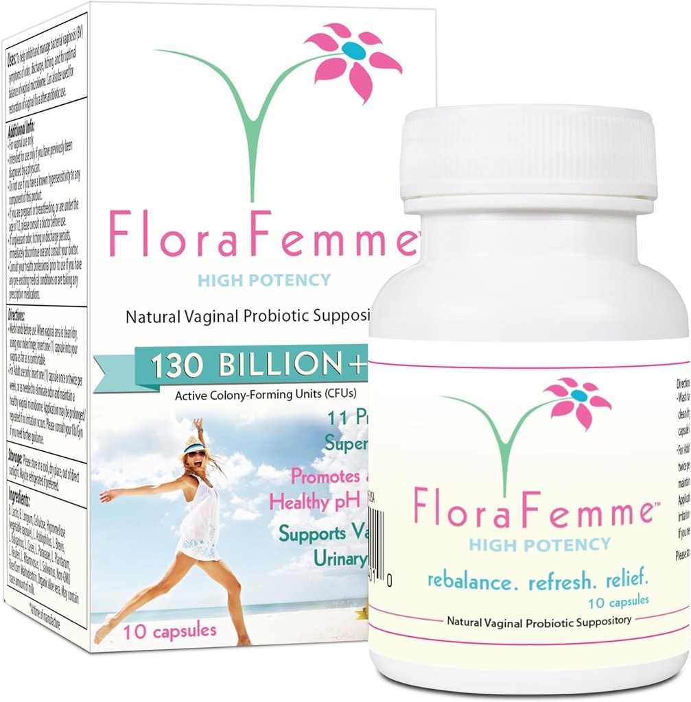 PH Vaginal Probiyotiks Suppository - Feminine Freshness için Yeast & Bakterilerin pH Dengesini Destekler. Sağlıklı Vaginal Flora ve Eliminates Vaginal Odor