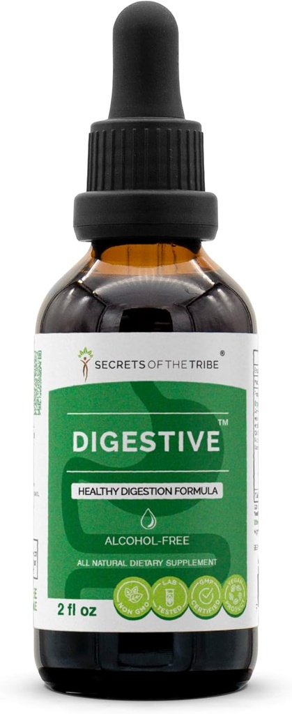 Kabilenin Sırları - Digestive, Sağlıklı Digestion Formula, Herbal Supplement Mix Drops Alkol Özgür Sıvı Ekstraksiyon (2 oz)