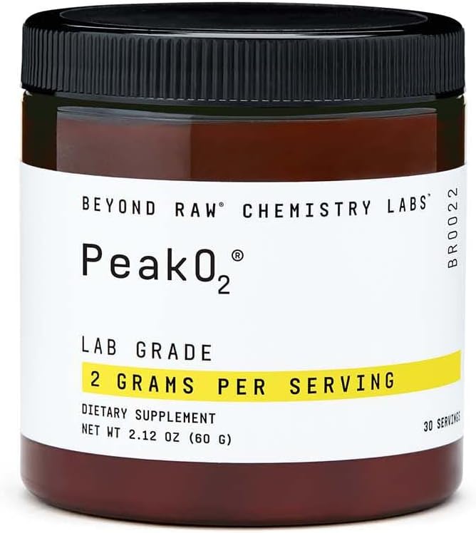BEYOND RAW Chemistry Labs Peak 02 Toz, Workouts sırasında Endurance sağlayın, 30 Hizmet
