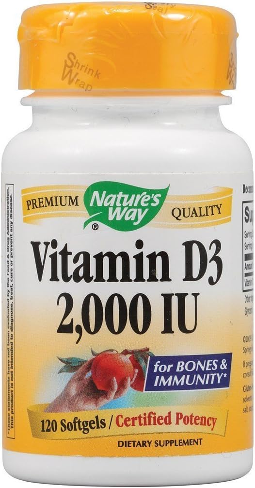 Nature's Way Vitamin D-3 2000 IU 120 yumuşakgel