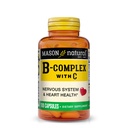 Vitamin C ile MASON NATURAL B-Complex – Nervous System & Heart Health Support – 100 Capsules