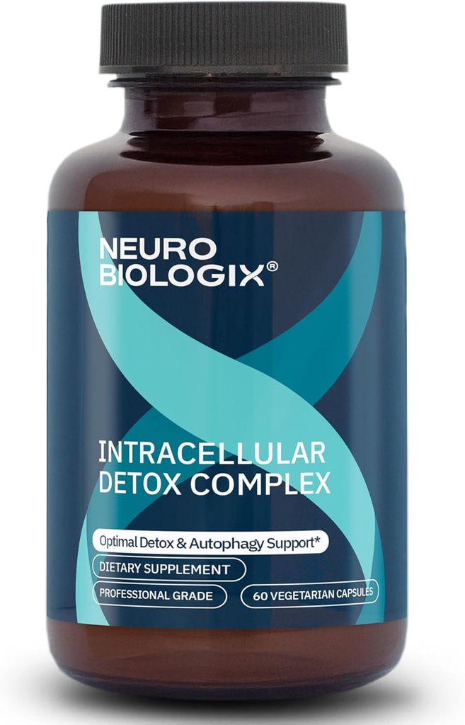 Intracellar Detox Support - Advanced Antioxidant & Energy Supplement – Υποστηρίζει Cellular Detox & Defense, Μεταβολική Ισορροπία & Μακροζωία με ενεργοποιητή NRF2, Turmeric, Piperine & Glutathione - 60Caps