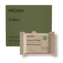 ProMix Profection Protein Puff Bars - Σοκολάτα μέντας- Μαρσμόλοου Crispy Treat - Μεγάλη Γεύση & Υγιεινή On The Go Snack - Υψηλή πρωτεΐνη & χαμηλή θερμίδα -Δωρεάν από γλουτένη, σόγια, & καλαμπόκι - 12 Bars