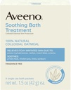 Aveeno Fragrance-Free Καταπραϋντική Θεραπεία Λουτρό & Μουλιά για Καταπραϋντική Ανακούφιση, 100% Φυσικό Κολλοειδές Κρέας Βρώμης, Ανακουφίζει Ichy, Ερεθισμένο Δέρμα Λόγω Eczema, 8 πακέτα μπάνιου μιας χρήσης