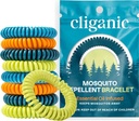 Cliganic 25 Pack Mosquito Repellent Propertiess for Yetişkinler & Kids - Natural DEET-Free Bands, Bireysel olarak yuvarlandı