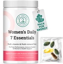 Daily 7 Essentials Women's Vitamin Pack - 7 Pack Tamam Women's Multivitamin Packet with Energy, Metabolism, Immune System, Kadın Sağlığı Probiyotikleri ile Destek, Daha Fazlası