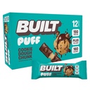 Χτισμένο Bar, Puff Protein Bars, Cookie Dough Chunk Puff, 15g Πρωτεΐνη Snacks, On-The-Go Bars, Μόνο 160 θερμίδες, 8g Ζάχαρη, Collagen, Όχι Χωρίς Γλουτένη, 12 Count