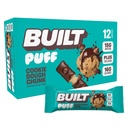 Χτισμένο Bar, Puff Protein Bars, Cookie Dough Chunk Puff, 15g Πρωτεΐνη Snacks, On-The-Go Bars, Μόνο 160 θερμίδες, 8g Ζάχαρη, Collagen, Όχι Χωρίς Γλουτένη, 12 Count