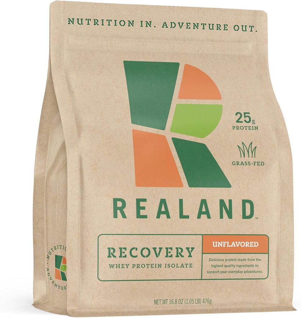 Whey Protein Isolate - Kurtarma için Grass-Fed Protein Toz - Protein 22g - 17 Hizmet (Bir Boyut, Unflavored)