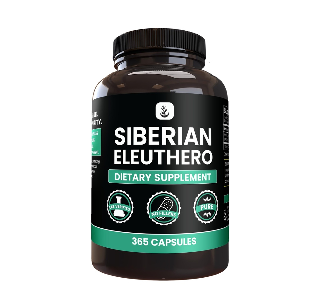 PURE ORIGINAL INGREDIENTS Sibirya Eleuthero, Always Pure, No Wordss Or Fillers, Lab TY (365 Kont)