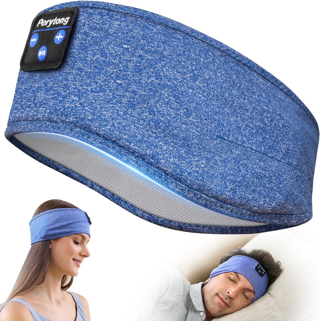 Perytong Bluetooth Headband Kulaklıklar, Side Sleepers için Uyku Köpekleri - İnce Konuşmacı Microphone Handsfree Hediye Fikirleri ile İnceleyin