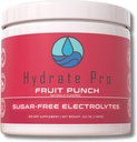 Sugar-Free Electrolyte Toz | 1000 mg High-Sodium Electrolyte Kompleksi | POTS Destek & Keto Flu Önleme | 45 Hizmet Doğal Hydration (Fruit Punch)