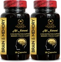 Beyin Memory Support - Nöro Geliş Desteği, Memory Health Brain Supplement, Bilişsel Destek, Beyin Sağlığı, Sağlıklı Zihin Beyin Takdiri - 2 Şişe 60 Capsules