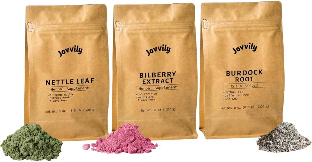 Nettle Leaf Toz, Bilberry Extract Toz, & Burdock Root Sche - 8 oz - Supplements & Teas