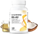 Organik Piramit Yağı D3 + K2, Vitamin K2 MK7 + D3 (1000IU), Hızlı Kemik ve Kalp Sağlığı Formula, Absorb ve Utilizeol, Supports Immunity, improves Mood - 120 Softgels