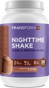 Dönüştürüm Gece Shake, Sleep + protein Mix, 28 Hizmet, Çikolata Mousse Flavor