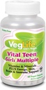 VegLife Vital Teen Girls Multi Veg Cap, 60 Count