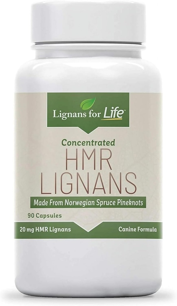 Lignans for Life HMR Lignans 20mg - 90 Capsules - Sağlıklı Pet için Vitamin | Doğal Multivitamin | Wellness Supplement | Genel Sağlık Phytonutrients