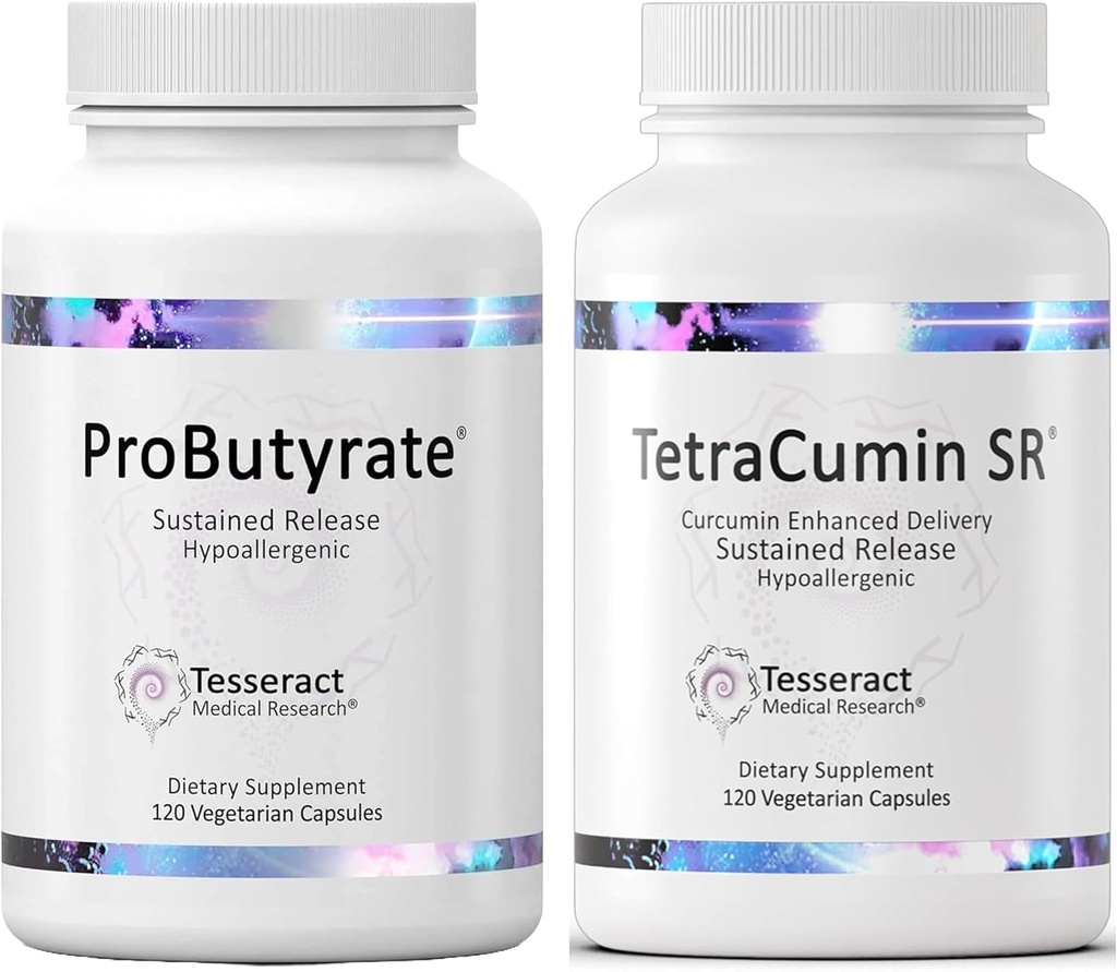 Tesseract Medical Research ProButyrate Gut Health Supplement, Butyric Asit Kompleksi ve TetraCumin SR Ortak Destek Supplement, Sustained Release