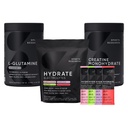 Sports Research L-Glutamine (1.1 lbs), Sugar-free Φυσικά αρωματισμένα υδραυλικά ηλεκτρόλυτα 16x Variety Packets και Creatine Monohydrate (1.1 lbs)