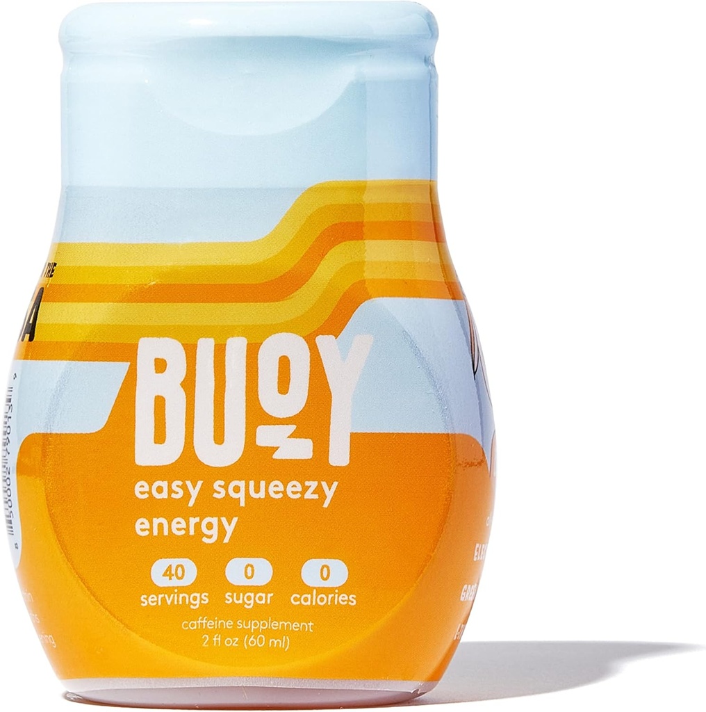 Buoy Enerji Elektrolyte Drops | 40 Hizmet | Yeşil Çay Ekstraksiyon + L-Theanine | Jitter-Free Focus | Great for Tea, Shakes, Juice, & Beer | Your Daily Hydration & Energy Supplement