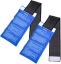 Gel Buz Soğuk Paketler - (2-Piece Set) Yumuşak Reusable Cold/Hot Compress, Alleviate Joint and Muscle Pain sağlar. Injuries - Omuz, Arka, Diz, Boy, Ankle & More.