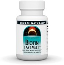 Source Naturals Biotin Fast Melt, Hair Skin ve Nail Desteği *, 10.000 mg - 60 Hızlı Melt Tabletleri