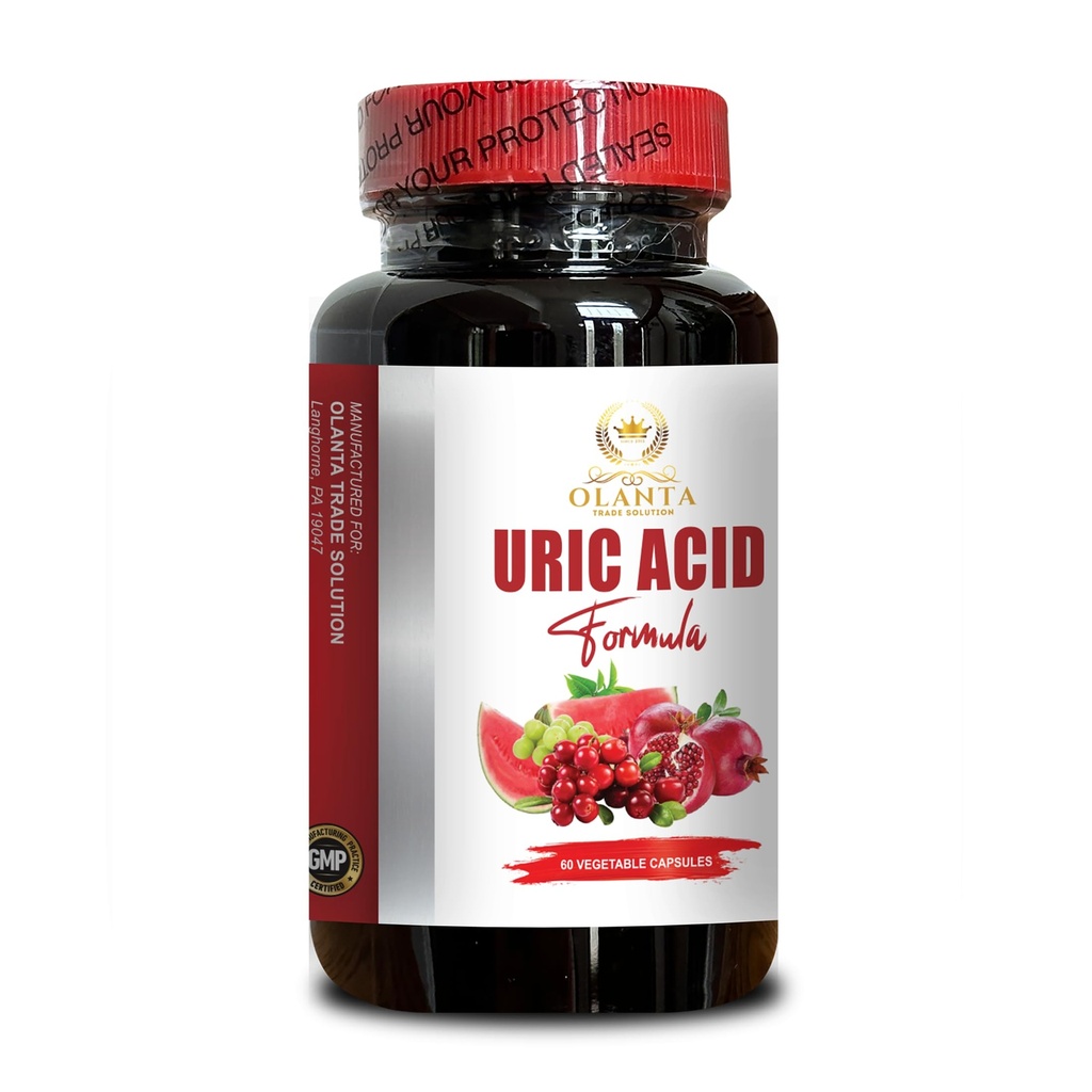 URIC asit - Ortak Comfort & Kidney Tart Cherry Extract ile Formula Destek, Süt Butle, Celery Seed, Uric Acid Flush Supplement - 1 Şişe 60 Capsules