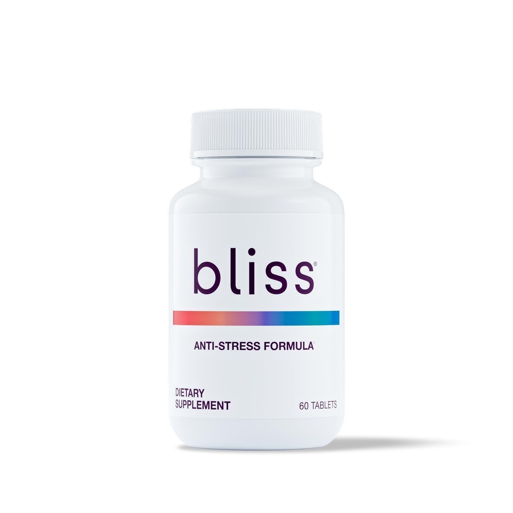 Bliss Herbal Stres Desteği – Ashwagandha, Rhodiola & L-Theanine – Calm, Mood Balance & Spirit Clarity – Vegan & Gluten-Free – 60 Tabletler