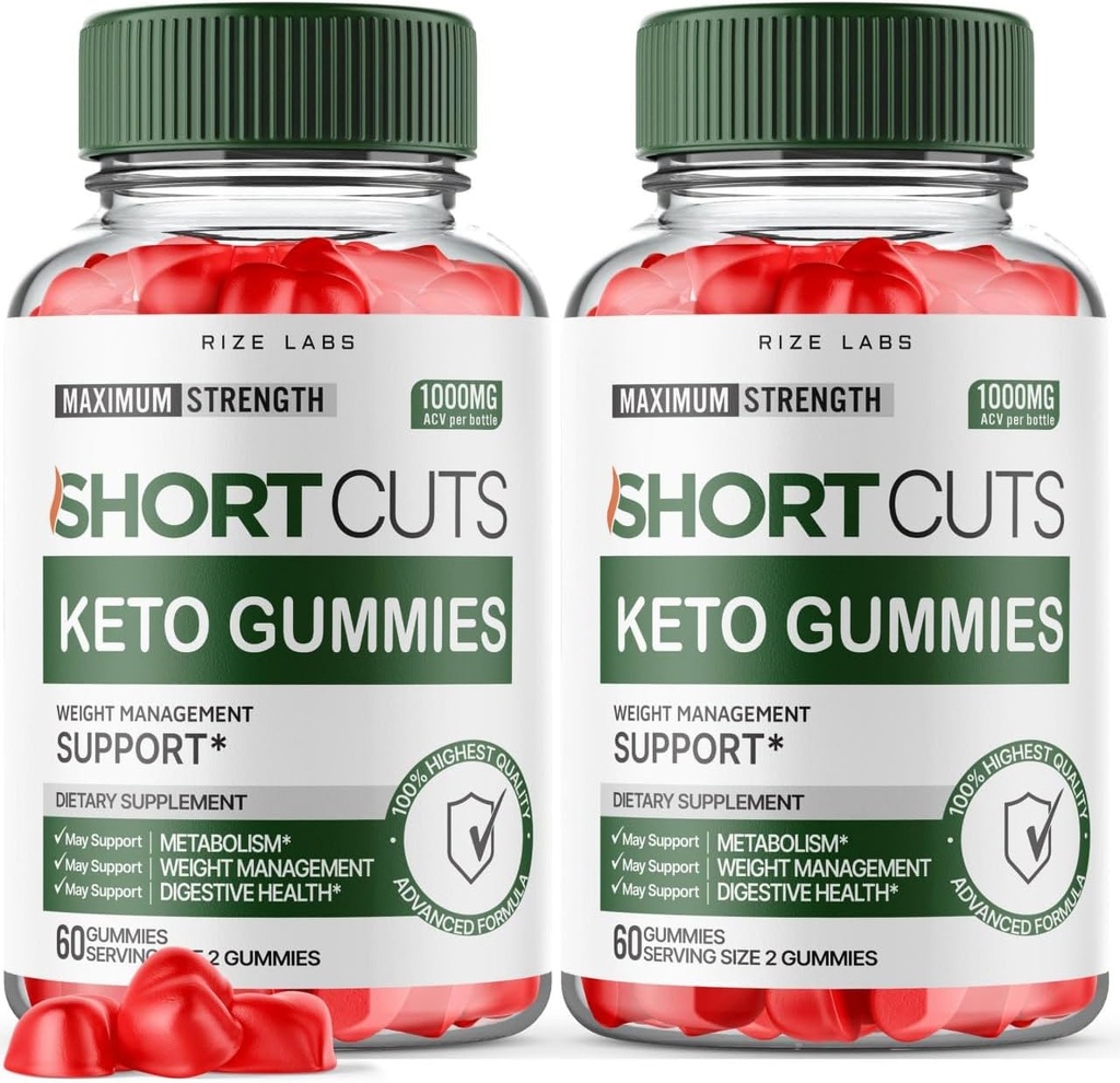 Laboratuvarları Kısa kesimler Keto Gummies, Gelişmiş Kilo kaybı için kısa kesir, Kısa kesimler Enerji ve Metabolism için Tamam, Kısa Cuts Gomitas Review (120 Gummies) (Pack of 2)