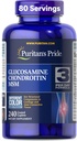 Puritan's Pride Glucosamine Chondroitin MSM Diyetsel Supplement for Joint Health, 240 Kaplamalı Tabletler (Pazarlama değişebilir)