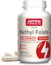 Jarrow Formulas Metil Folate 1000 mcg - 100 Veggie Caps - Yüksek derecede Biyolojik olarak Aktif Foate Form - 4. Nesil Folic Asit Teknolojisi - 100 Hizmet