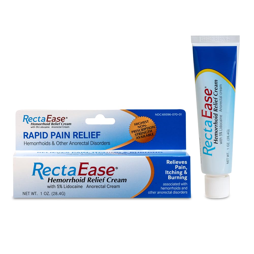 % 5 Lidoka Hemorrhoid Topical Relief Cream Cream, Itching & Yan, Ekstra Güçlü Anorectal Tedavisi Hassas Alanlar için İleri Formula, Hızlı Soothing Care için İleri Formula, 1 oz Tube