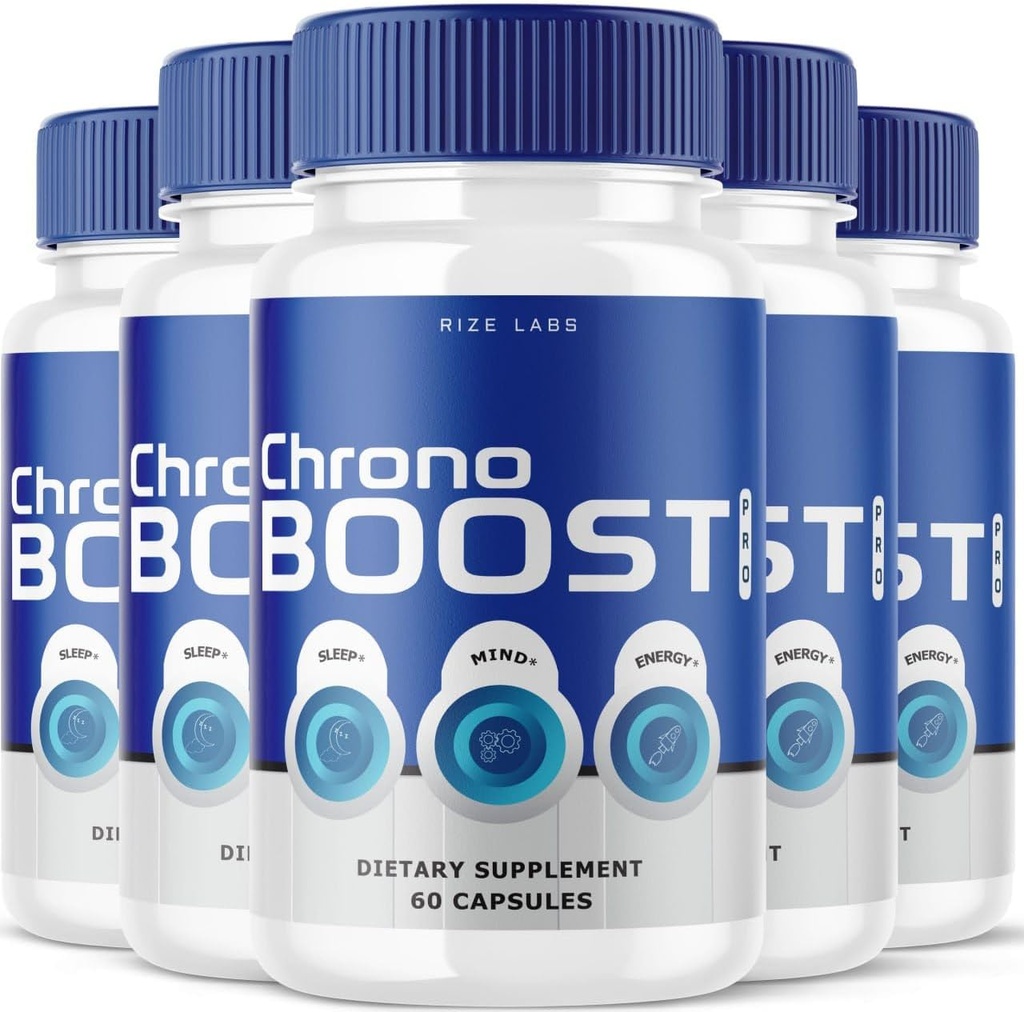 Laboratuvarları Chrono Boost Pro Capsules, Supports Sleep and Brain Health, Advanced Formula, Herbal Supplement - 5 (300 Capsules) Paket