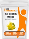 BulkSupplements.com St. John's Wort Extract - St. Johns Wort Supplement, Herbal Supplement for Mood - Vegan & Gluten Free, 600 mg per Service, 100g (3.5 oz) (Pazar 1)