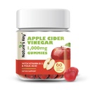 Nature's Key Apple Cider Vinegar Gummies -1000 mg 60 Kont, Kilo kaybı, Digestion, Natural Detox & Cleanse | Vegan, Non-GMO, Gluten Free| with Folic Acid Vitamin B6 B12 Beetroot Pomegranate