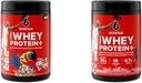 Six Star Whey Protein Toz Froot Rings Flavor & Strawberry Smoothie | Muscle Building & Recovery Plus Immune Support | 30g Protein | Erkekler & Kadınlar