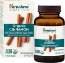 Himalaya Organik Cinnamon, 30 Günlük Supply - Herbal Glucose Metabolism Desteği - USDA Organik, Non-GMO, Vegan, Gluten Free, 1100 mg, 60 Tabletler