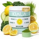 Kiala Beslenme Süper Yeşiller, Spirulina & Chlorella ile Spirition, Gut Health, Immunity, Energy, Gluten Free, Vegan, Sugar Free, Spectra Mix, Lemon Drop, 30 Hizmetler