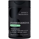 Sports Research® Ashwagandha Softgels with Coconut MCT Oil - Φυσικό Ayurvedic Adaptogen Made with Shoden® Ashwa for Relaxation, Calm & Sleep Support - Gluten Free & Vegan Friendly - 120 Count