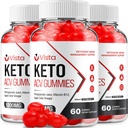 (3 Pack) Vista Keto ACV Gummies - Gelişmiş Formula Vista Chem Plus ACV Gummies Apple Cider Vinegar Vista ACV Diyetary Supplement Men Women (180 Gummies)