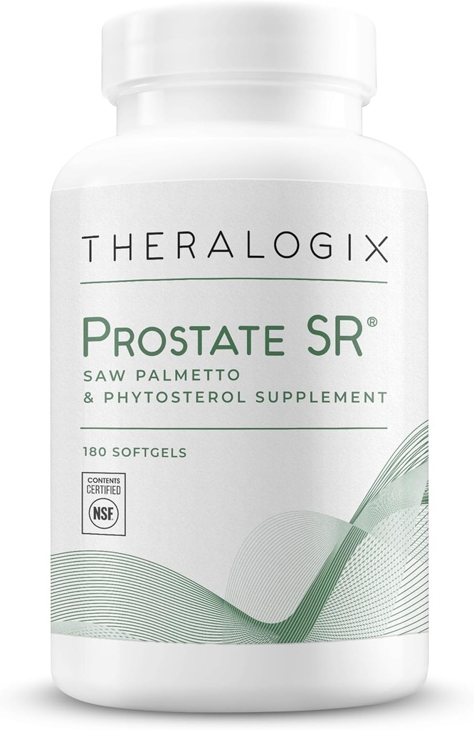 Theralogix Prostate SR Saw Palmetto & Beta-Sitosterol Supplement - Erkeklerde Sağlıklı Urinary Tract Fonksiyonlu* - 90-Day Supply - NSF sertifikalı - 180 Softgels