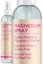 Magnezyum yapıştırıcısı - Oil-Free, Fragrance-Free Pure Magnezyum Klorid Ölü Denizden Kaynaklandı - Hızlı Absorbing, Vegan Topical Mist Magnezyum Spray for Feet or Legs, 4 ozance-Free Pure Magnezyum Klorit