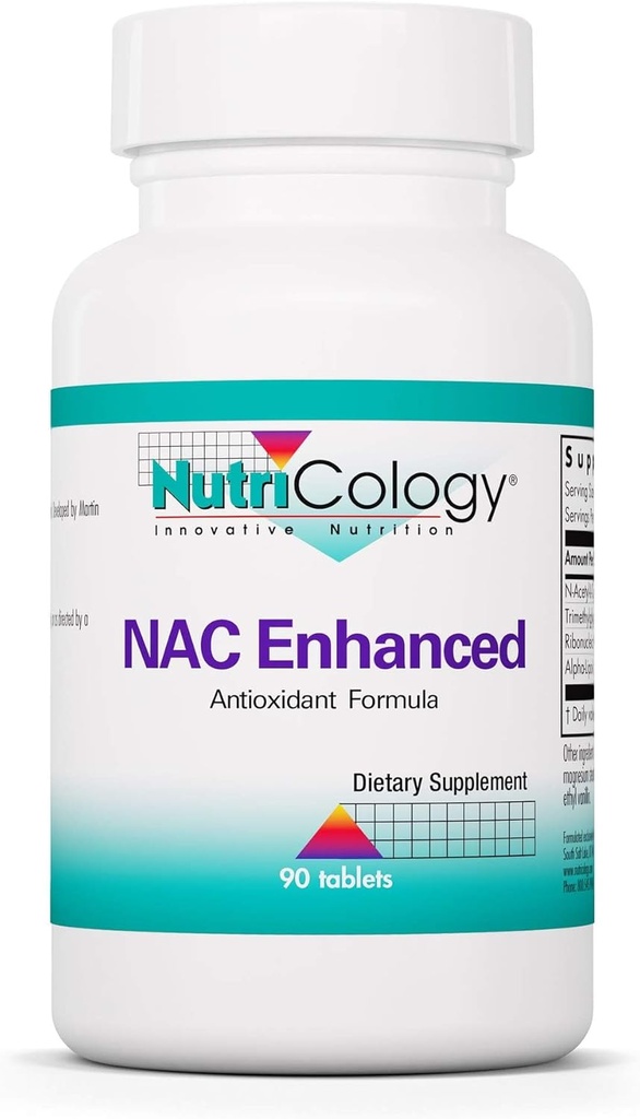 Nutricology NAC Tamamlandı - N-Acetyl-L-Cysteine, Glutathione Precursor, Supports Immune Function, Mucus Clearance - 90 Count