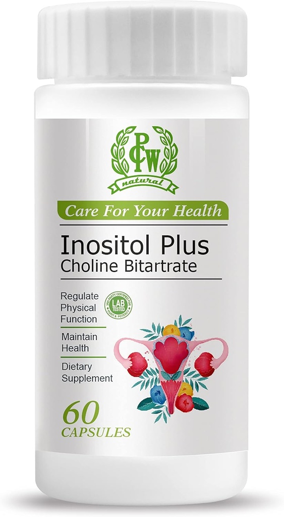 PCW Inositol Plus Choline Bitartrate Capsule, 60 Count