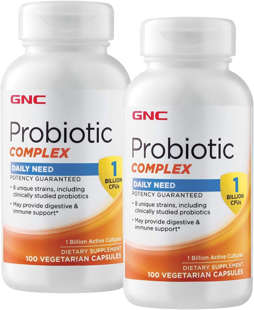 GNC Probiyotik Kompleksi Günlük İhtiyaç - 1 Milyar CFU - Twin Pack