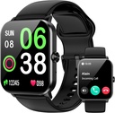 Smart Watch, Erkekler için Smartwatches, 1.85" HD Fitness Tracker (Answer/Make Calls), 120+ Sport Modes, Heart Rate/Sleep Monitor, IP68 Su Fitness Watch, Android iOS için Smartwatch