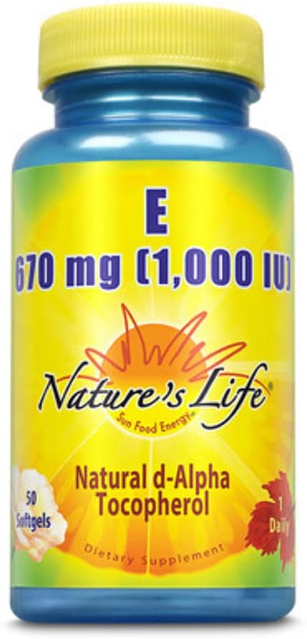 Nature's Life Vitamin E, 1.000 IU | 50 ct