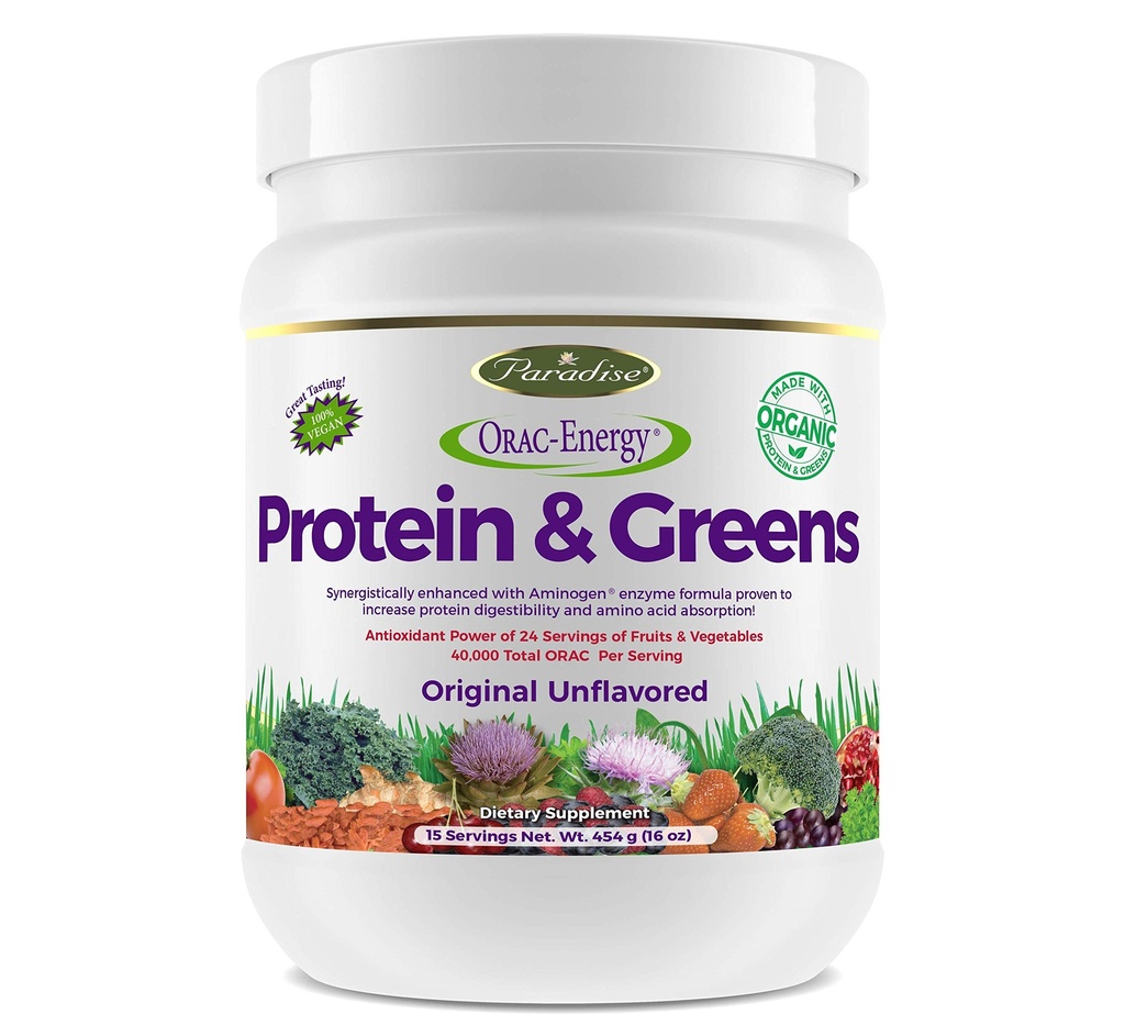 Paradise Herbs Orac Ενέργεια, πρωτεΐνες & πράσινα, 14 ουγγιά