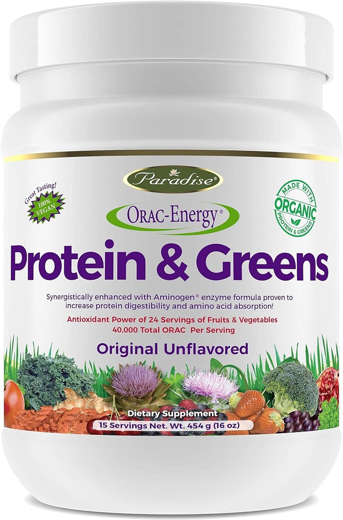 Paradise Herbs Orac Ενέργεια, πρωτεΐνες & πράσινα, 14 ουγγιά